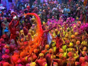 Traditional Holi Sweets like Gujiya and Thandai