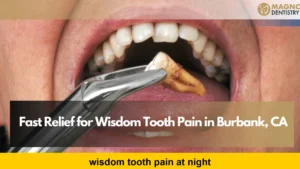 wisdom tooth pain at night