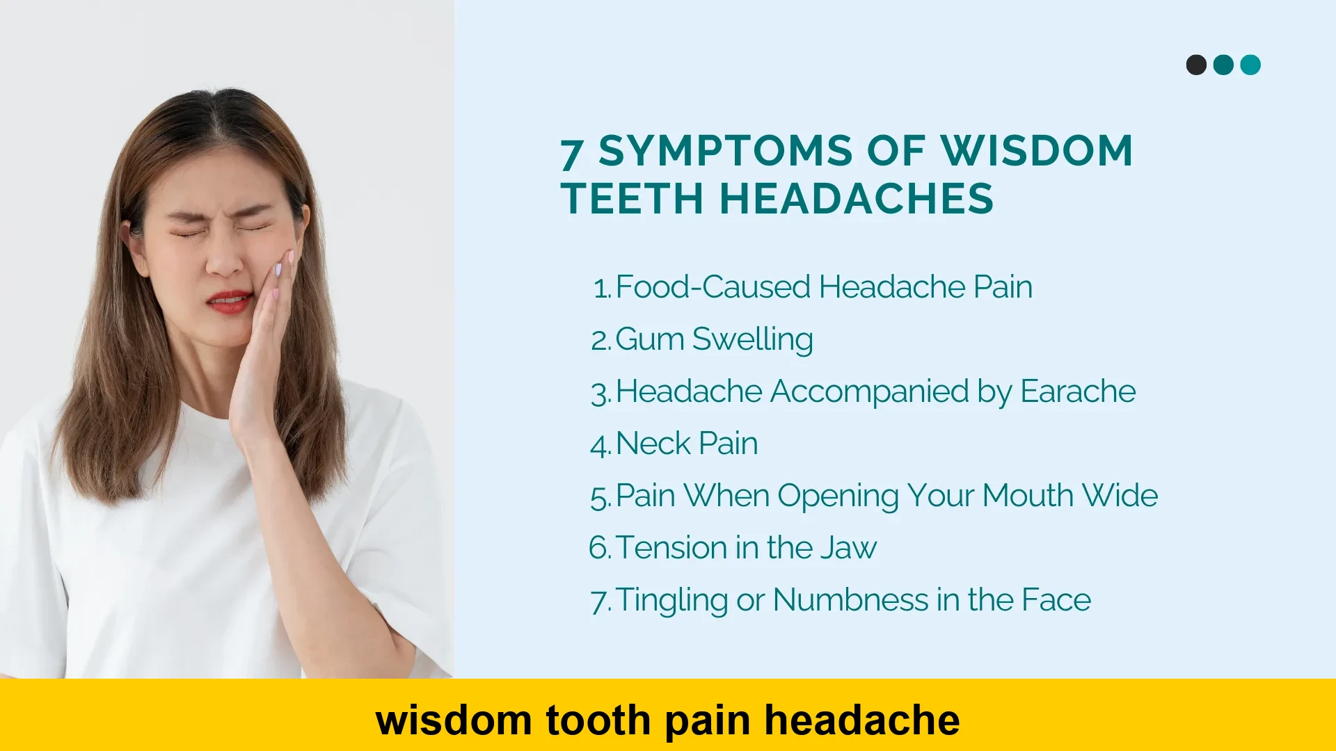 wisdom tooth pain headache